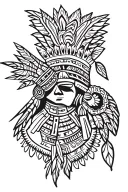 aztec tattoo design idea