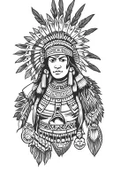 aztec tattoo design idea