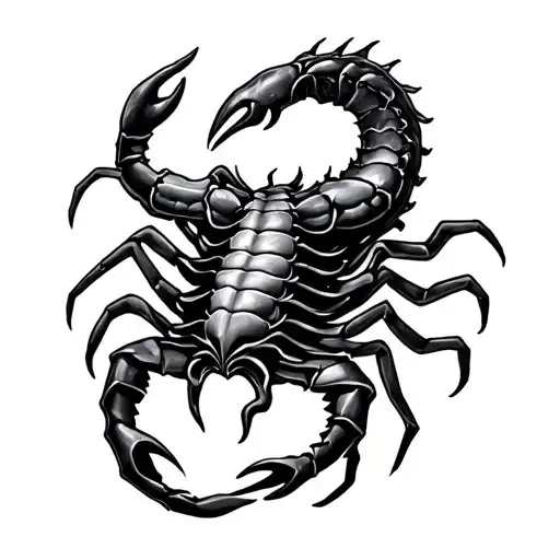 Aquarius And Scorpio tattoo design idea