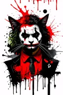 chishersky cat joker heath ledger tattoo design idea