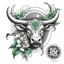 1993,may,14,Taurus,earth,emerald,lily tattoo design idea