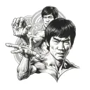 Bruce Lee tattoo design idea