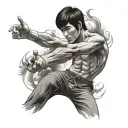 Bruce Lee tattoo design idea