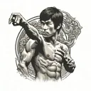 Bruce Lee tattoo design idea