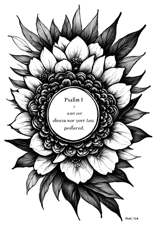 psalm 144:1 tattoo design idea