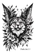 psalm 144:1 tattoo design idea