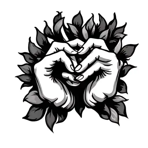 sign language i love you tattoo design idea