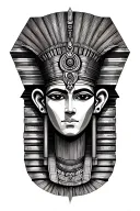 osiris god tattoo design idea