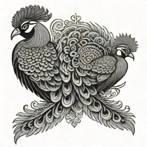 murugan vel peacocks features several Nordic tattoo design idea