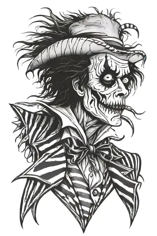 Beetlejuice tattoo design idea