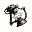 Miners Lamp tattoo design idea