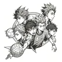 Haikyuu tattoo design idea