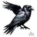 Raven Nevermore tattoo design idea