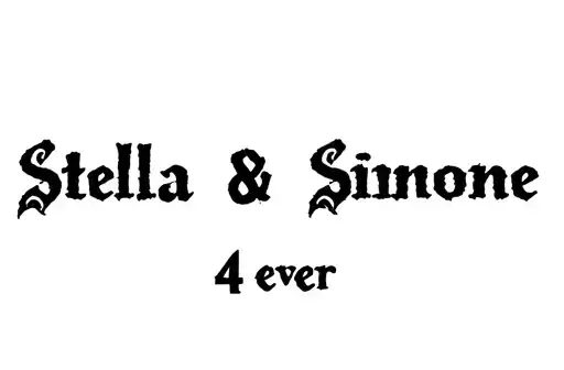 "Stella & Simone 4 ever" tattoo design idea