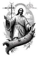 St Peter navigating life's journey towards living tattoo design idea