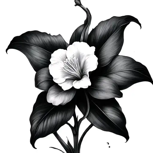 Paperwhite tattoo design idea