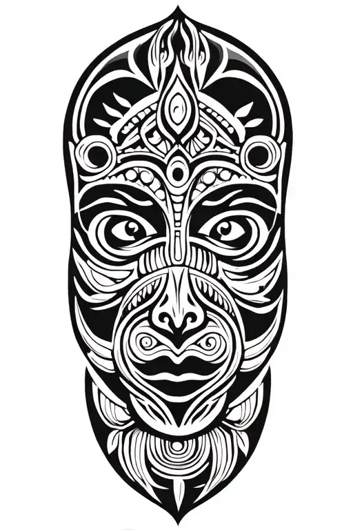 Maori style representing family, personal accomplishment, success, perseverance tattoo design idea