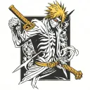bleach anime tattoo design idea
