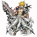 bleach anime tattoo design idea