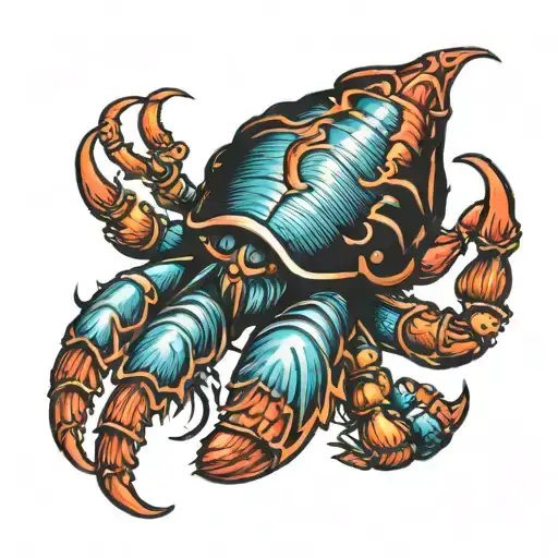 Hermit Crab tattoo design idea