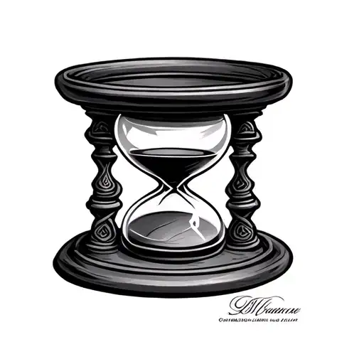 celtic  hourglass tattoo design idea