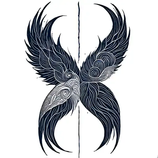 Gemini and Aquarius tattoo design idea