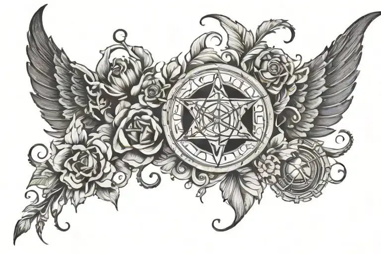 witchcraft inspired tattoo tattoo design idea
