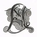 ambigram of "know" and "pain" tattoo design idea