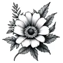 April And September Birth Flower tattoo design idea