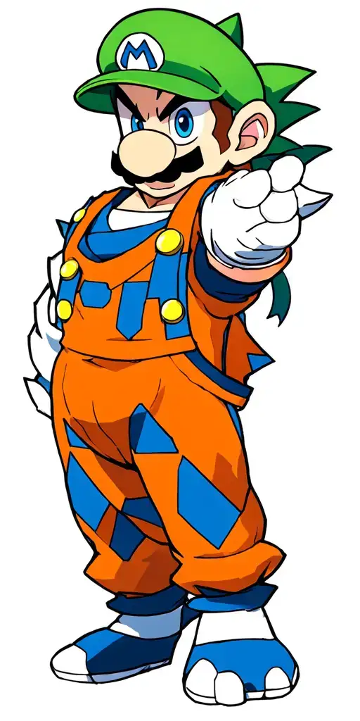 Mario, Pokémon, dragon ball z, symmetrical patterns tattoo design idea