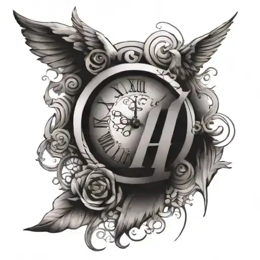 roman numeral 4:11 tattoo design idea