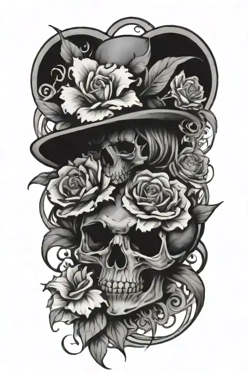 beautiful disaster tattoo design idea