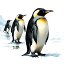Emperor Penguin tattoo design idea