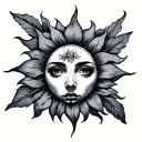 Sonne tattoo design idea
