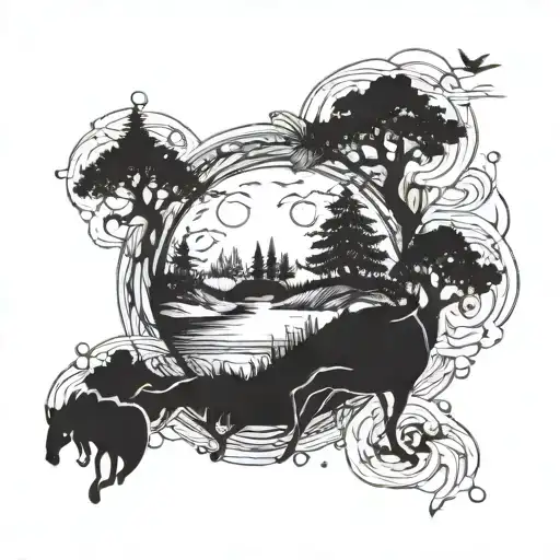 not all those who wander are lost tattoo design idea