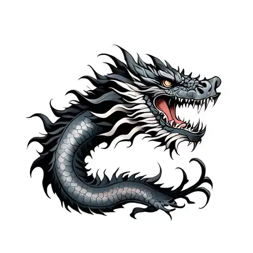 Dragon Chines Front tattoo design idea