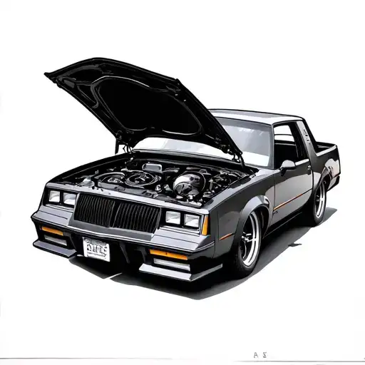  1987 buick grand national  tattoo design idea