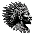 African King tattoo design idea