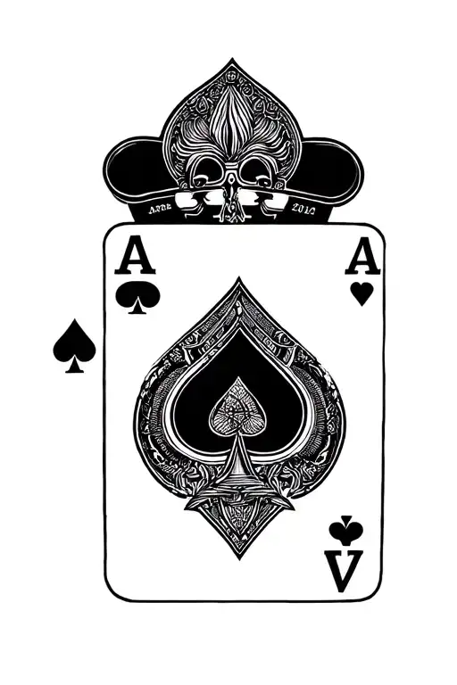Gambling tattoo design idea