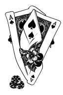 Gambling tattoo design idea