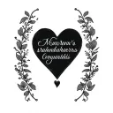 grandchildrens names written tattoo design idea