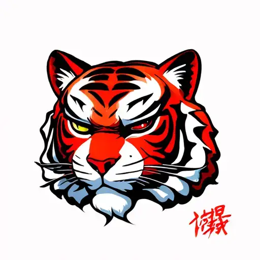 Hotline Miami Tiger Mask tattoo design idea