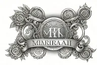 Simple Roman numerals horizontally next to each other tattoo design idea