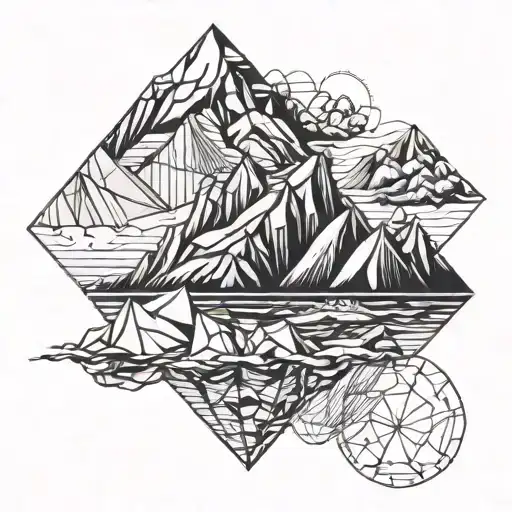 iceberg tattoo design idea