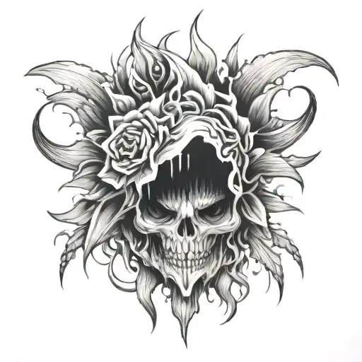Depression tattoo design idea