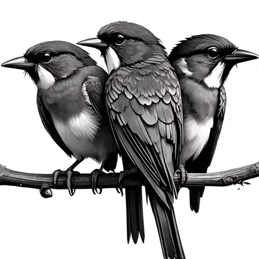 Bob Marley 3 Little Birds tattoo design idea