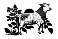 farm tattoo design idea