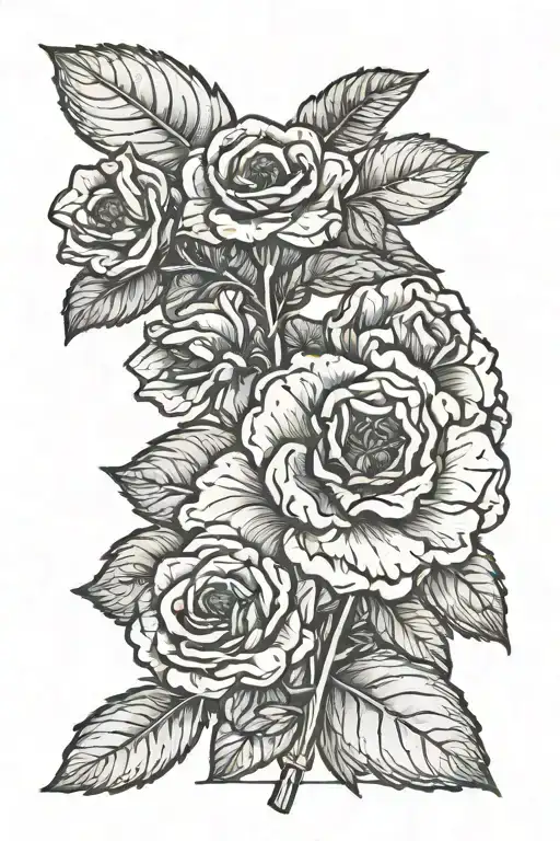 Georgia state outline tattoo design idea