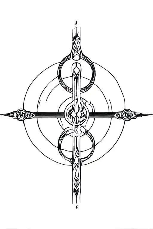 Cho Ku Rei power symbol tattoo design combining music elements tattoo design idea