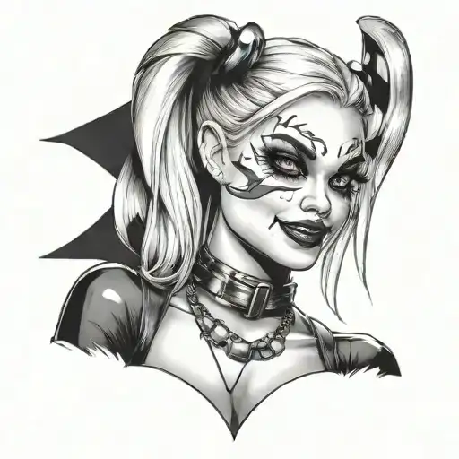 Harley Quinn tattoo design idea